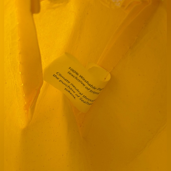 3/$25! Supergoop! "Every Single Day" Paper Yellow Makeup Bag - Pouch - Picture 7 of 11